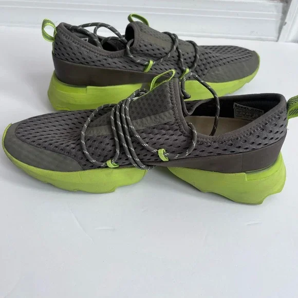 SOREL Women's Athletic Shoes Sneakers Gray Neon Green Lace Up Size 11 - Picture 6 of 8